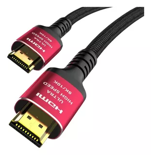 Cable Hdmi 2.1 V 48gbps, 8k 60hz Arc Tv Ps5 Ps4 3 Metros