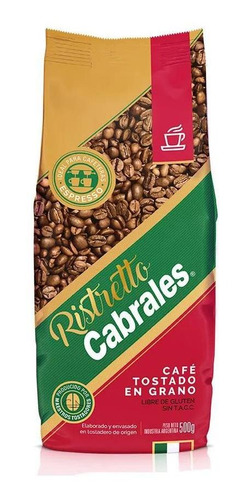 Imagen 1 de 7 de Cafe Grano Cabrales Ristretto 500gr Expresso Tostado
