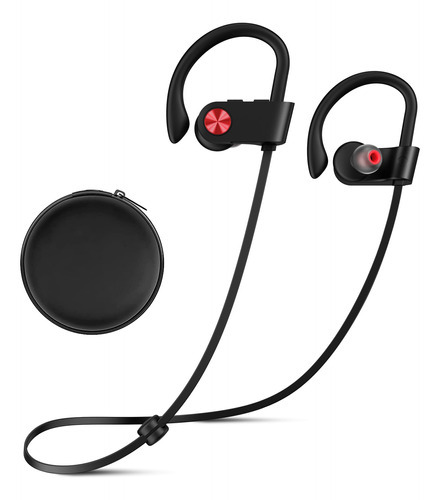 Producto Generico - Vrifoz Auriculares Bluetooth, Ipx7 Impe. Color Rojo/Negro