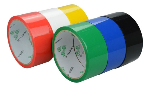 Cinta adhesiva para demarcación del suelo, 48 mm x 14 m, para extintores Comercio Color, cinta para marcar el suelo, 48 x 14 m, amarilla