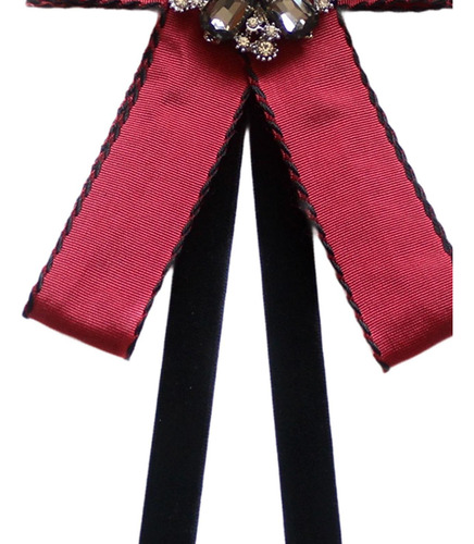 Broche De Cinta De Pajarita, Alinate De La Corbata Del Rojo