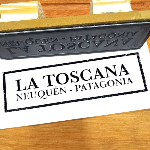 Promo! Sello 10x10 Cms + Almohadilla + Tinta 30cc Indeleble Tinta Plateado Exterior Marrón claro
