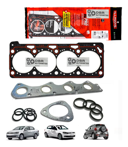 Kit Juntas Tapa Descarbonizacion Vw Voyage 1.6 8v Bah Cfz