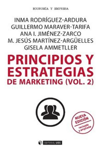 Principios Y Estrategias De Marketing Vol 2 - Aa,vv