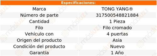 1- Parrilla Filo Crom Audi A4 2017/2019 Tong Yang