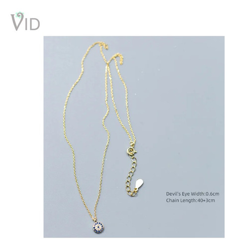 Collar Ojo Turko Proteccion Plata 925 Joyería Fina Dama Niña