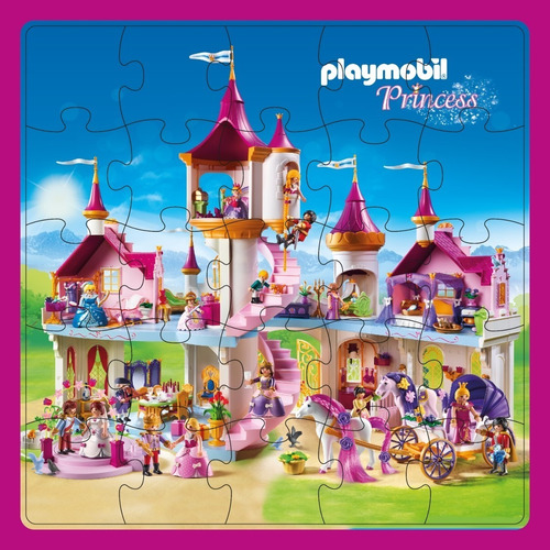 Puzzle Rompecabezas Playmobil Princesas X25 Piezas