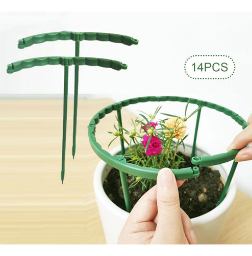 14 Piezas De Soporte Vegetal Estructuras 14cmx14cm