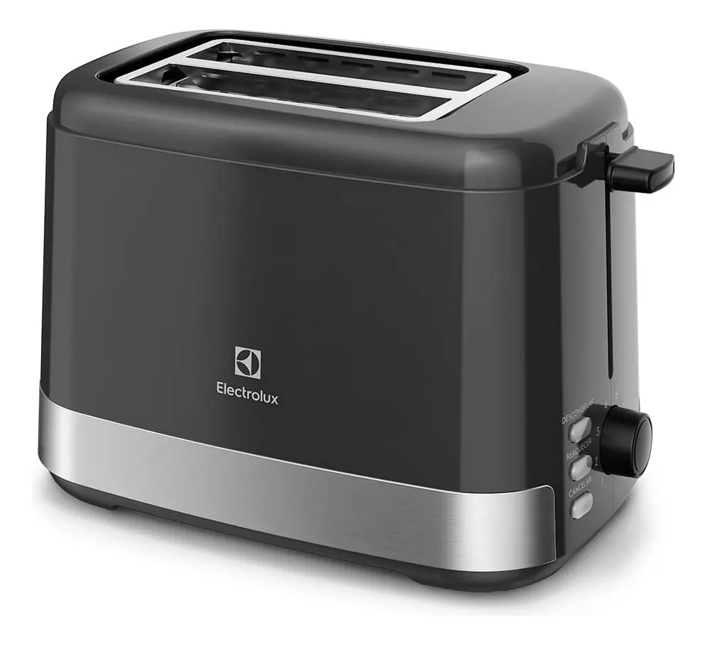 Torradeira elétrica Efficient Ets10 inox Preta Electrolux