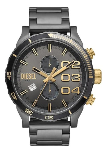 Diesel Dz4614 Esfera Gris Bronce Acero Inoxidable Brazalete 