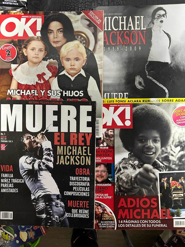 Lote 4 Revistas Michael Jackson Muerte Originales Colección