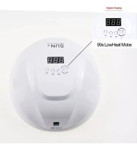 Lampara Led Uv Secador De Uñas Manicure Sun X 54w