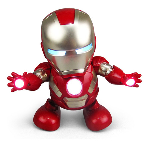 Dancing Singing Robot Avengers Iron Man Led Light Gift 
