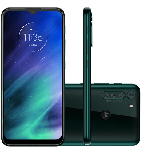 Celular Motorola Moto One Fusion Verde 128gb Tela 6.5 Em Hd+