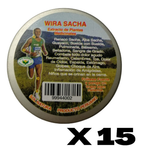 Wira Sacha Unguento Frotacion En Lata (15 Gr)