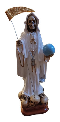 Figura  Santa Muerte Blanca30 Centímetros