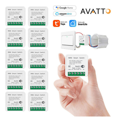 Mini Interruptor Wifi De Automatización Inteligente Alexa 16