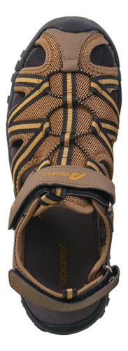 Sandalia Hombre Preto H3 Camel Aparso