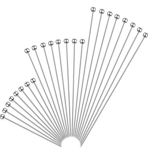 Palillos De Cóctel De Acero Inoxidable Para Martini, 36 Piez