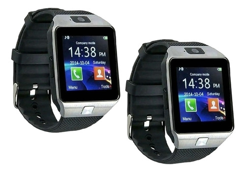 2 X Teléfono Celular Dz09 Smart Smartwatch Chip