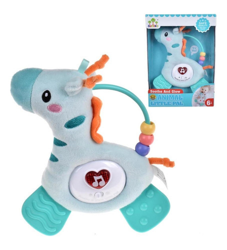 Jirafa Plush Musical Con Luces, Sonajeros Y Mordedores