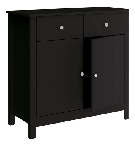 Aparador Buffet Ditália 2 Portas 2 Gavetas R-603 Preto