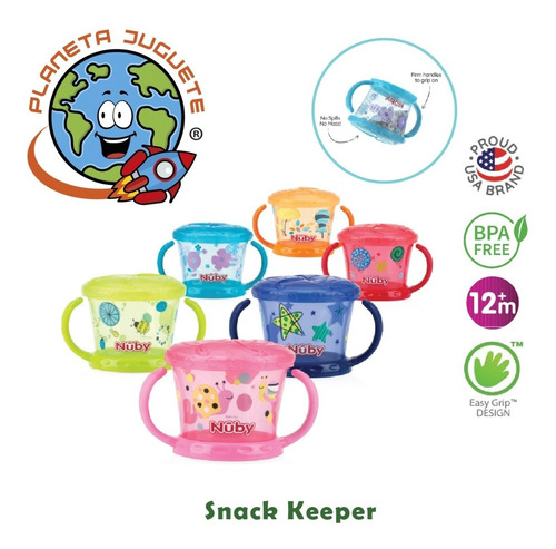 Imagen 4 de 6 de Porta Cereal Snack Keeper Cerealero Cereales Nuby De Diseño