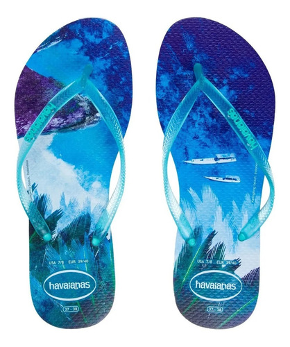 Chinelo Havaianas Slim Sky Blue Céu Azul