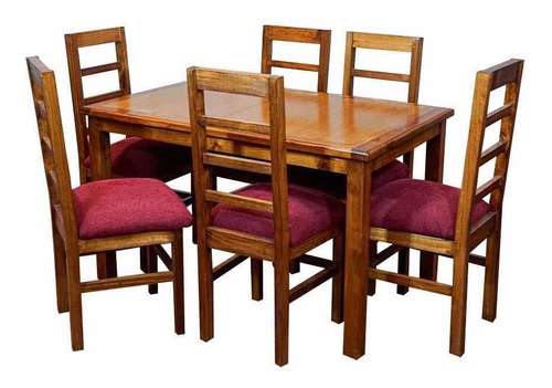 Comedor 6 Sillas Madera Premium Elite