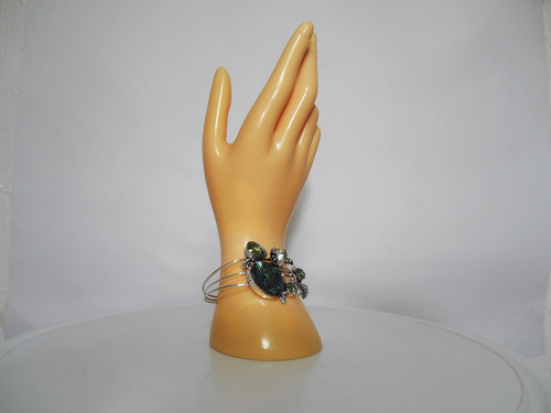 Pulsera Ajustable Con Concha De Abulón, Bañada En Plata 925