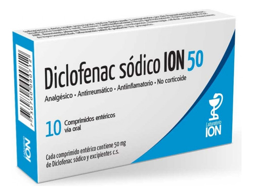 Diclofenac Ion® 50 Mg X 10 Comprimidos