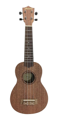 Ukulele Soprano Bamboo Bu-21 Ukelele Mahogany Con Funda Msi