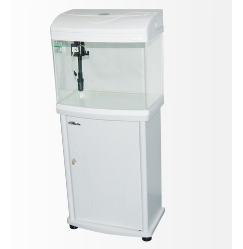 Imagen 3 de 6 de Pecera Con Mueble Filtro Humedo-seco Y Luz Led- Tvirtual-