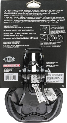 Imagen 3 de 3 de Asiento Bell Para Bicicleta Confort Sport 525 Antiprostatico