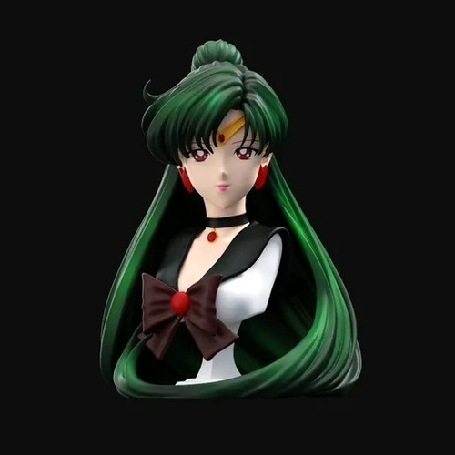  Archivo Stl Impresión 3d - Sailor Moon Pluto Bust