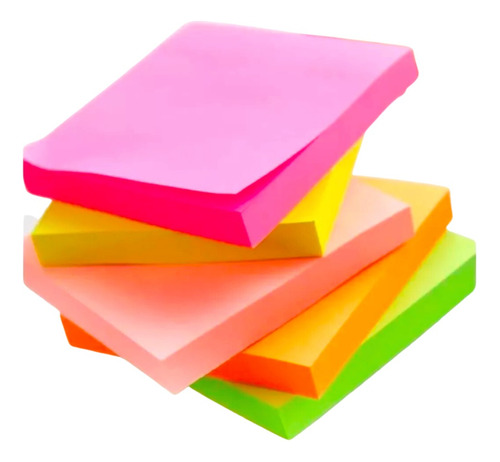 Set 4 Notas Adhesivos Marcadores Post It Neon Papel