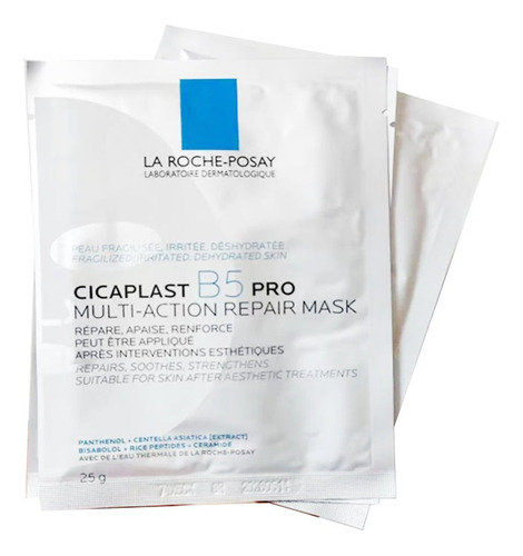 Cicaplast B5 Masque , Mascara Facial Reparadora 5 Unidades