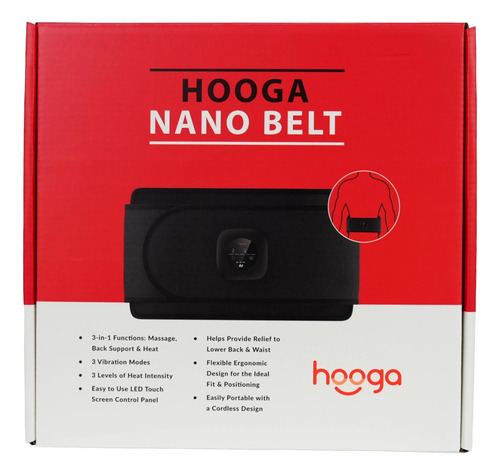 Cinturón De Masaje Hooga Modelo Lumbar Con Calor
