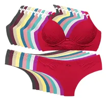 Comprar 10 Conjuntos Calcinha Sutiã Bojo Renda Lingerie Plus Size