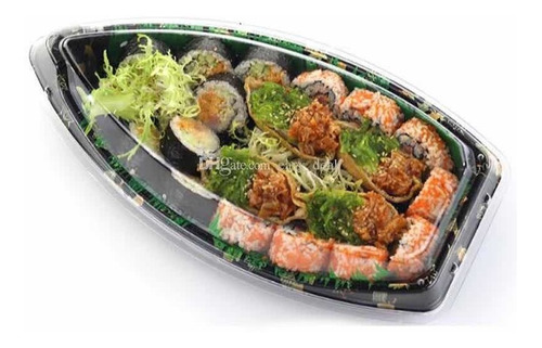 Envase Barco Mediano Para Sushi - Pack 10 Unidades