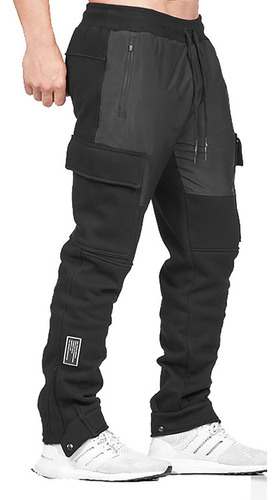 Pantalones Deportivos Holgados De Pierna Recta Para Hombre,