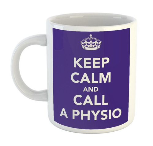 Taza De Ceramica Psicologia Keep Calm & Call Your Physio