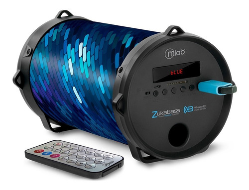 Parlante Bluetooth Microlab Zuka Wave Mod 7283 Azul