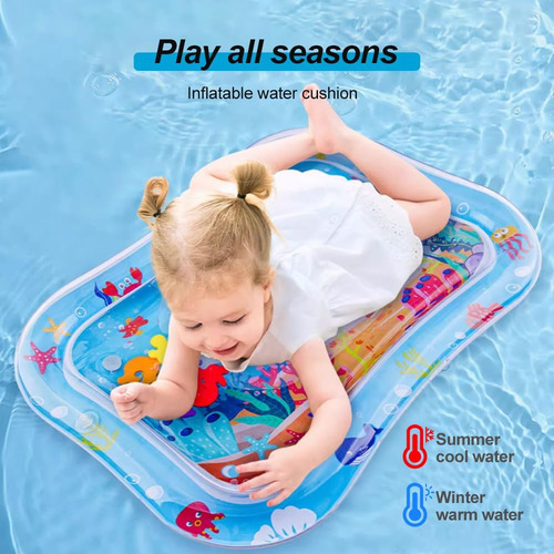 Cojín De Agua Inflable Bebé, Alfombrilla De Agua Tummy Time