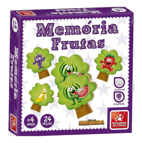 Jogo Da Memoria Frutas Brincadeira De Criança
