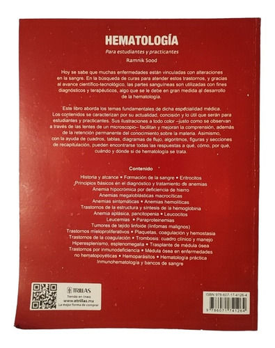 Hematologia Para Estudiantes Y Practicantes Sood, Ramnik