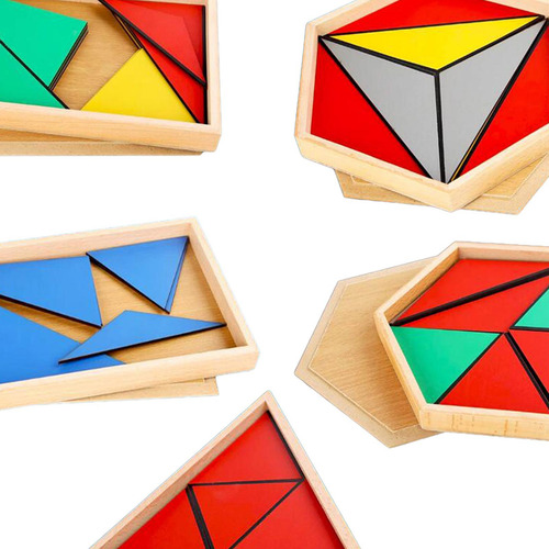 Rompecabezas De Geometría De Madera, Coordinación