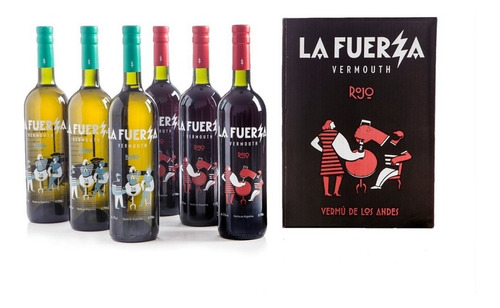 Imagen 1 de 8 de Caja 6 Botellas La Fuerza Mix (3 Blanco + 3 Rojo)