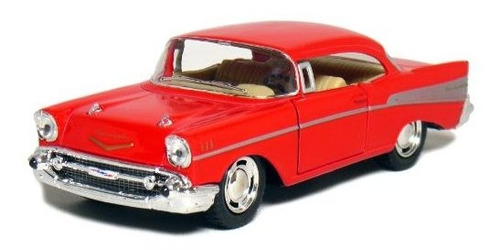 5 1957 Chevy Bel Air Coupe 1:40 Escala (rojo)