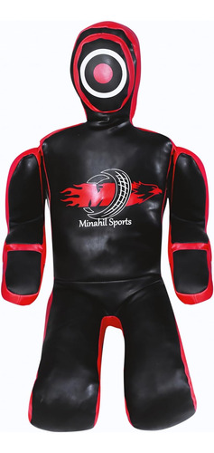 Minahil Sports Grappling Pu Leather, Open Hands Dummy For Su